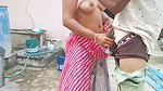 Indian stepsister Sonia was cleaning the dishes, s