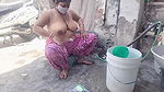 Big Boobs Desi Bhabhis Hot Video while Bathing