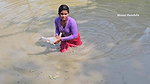 Amazing Mouni Hanshda Net fishing in Village pond