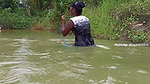 Amazing Net Fishing in village pond-