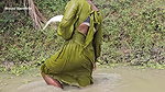 Amazing Village Girl Fishing Big Carp Fish