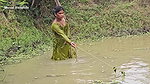 Amazing Village Girl Fishing Big Carp Fish