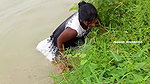 Amazing village Girl Fishing video-d