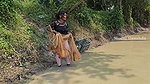 Amazing Village girl Net Fishing in Village pond