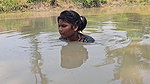 Amazing Village girl Net Fishing in Village pond