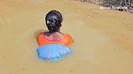 Amazing Village Women Net Fishing in Muddy Water