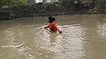New Amazing Village Girl Fish hunting