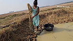 x  New Amazing Village Girl Fishing in Mud Water