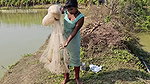 Village wife fishing video 2