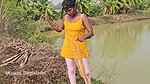 Village wife fishing video 5