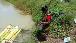 Amazing making of Banana plant Boat and fishing on
