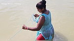 Amazing Mouni Fishing floating on Thermocol    Vil