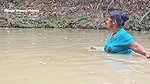 Amazing Mouni new Fishing video    বৌদি গ্রামের পু