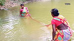 Amazing Net Fishing by Village Women    Big Big Fi