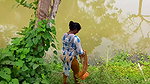 Amazing net fishing   village women fishing for Ti