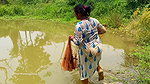 Amazing net fishing   village women fishing for Ti