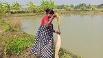 Amazing Traditional Village Women Net Fishing   Vi