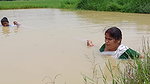 Amazing Two Village Women Catching Fish with Net