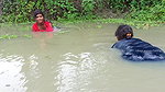 Amazing Village Ladies Net fishing in village pond
