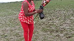 Amazing Village Lady Fishing with Beer Bottle   Vi