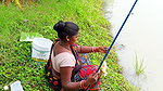 x  Amazing Village Lady Hook fishing   Best Fishing V