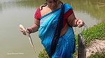 Amazing Village women Big Fishing   Big Fish caugh