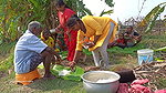 Amazing Village Women Cooking Duck Curry for Villa