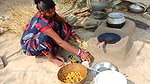 Amazing Village women Fish Cutting and Cooking   V