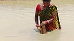 Amazing village women fishing in mud water  গ্রামে