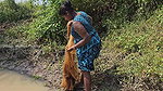 Amazing Village Women Fishing in Mud Water    Big