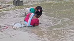Amazing Village Women Fishing in Mud    Big Cat fi