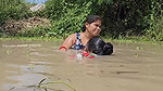 Amazing Village Women Fishing in Muddy Water    Bi