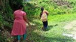 Amazing village women fishing in village pond   Ne