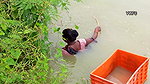 Amazing village women fishing using big net  মৌনি