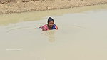Amazing Village women Fishing with bare hand   Mou