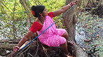 Amazing Village Women hook fishing    Very Big Fis