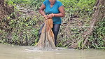 Amazing Village Women incredible Big Carp Fish hun