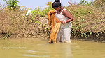 Amazing Village Women Mouni net fishing in Village