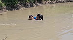Amazing Village Women mud Water Fishing video    গ