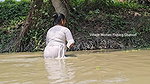 x Amazing Village Women Net Fishing for Big Carp Fis