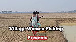 Amazing Village Women Net fishing in Muddy pond