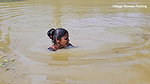 Amazing Village Women Net Fishing in Village pond