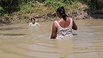 Amazing Village Women Net Fishing Video in Mud Wat