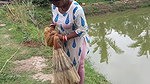 Amazing village women net fishing   Big Piranha fi