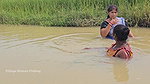 Amazing Village Women Net Fishing    Village Women