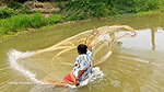 Amazing village women net fishing  Big catch