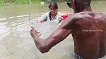 Amazing Village women Traditional Fishing with Gra