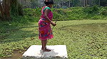 Amazing Village Women Trident fishing   Mouni fish