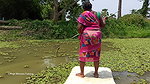 Amazing Village Women Trident fishing   Mouni fish