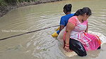 Amazing Village Women unique Fishing technique